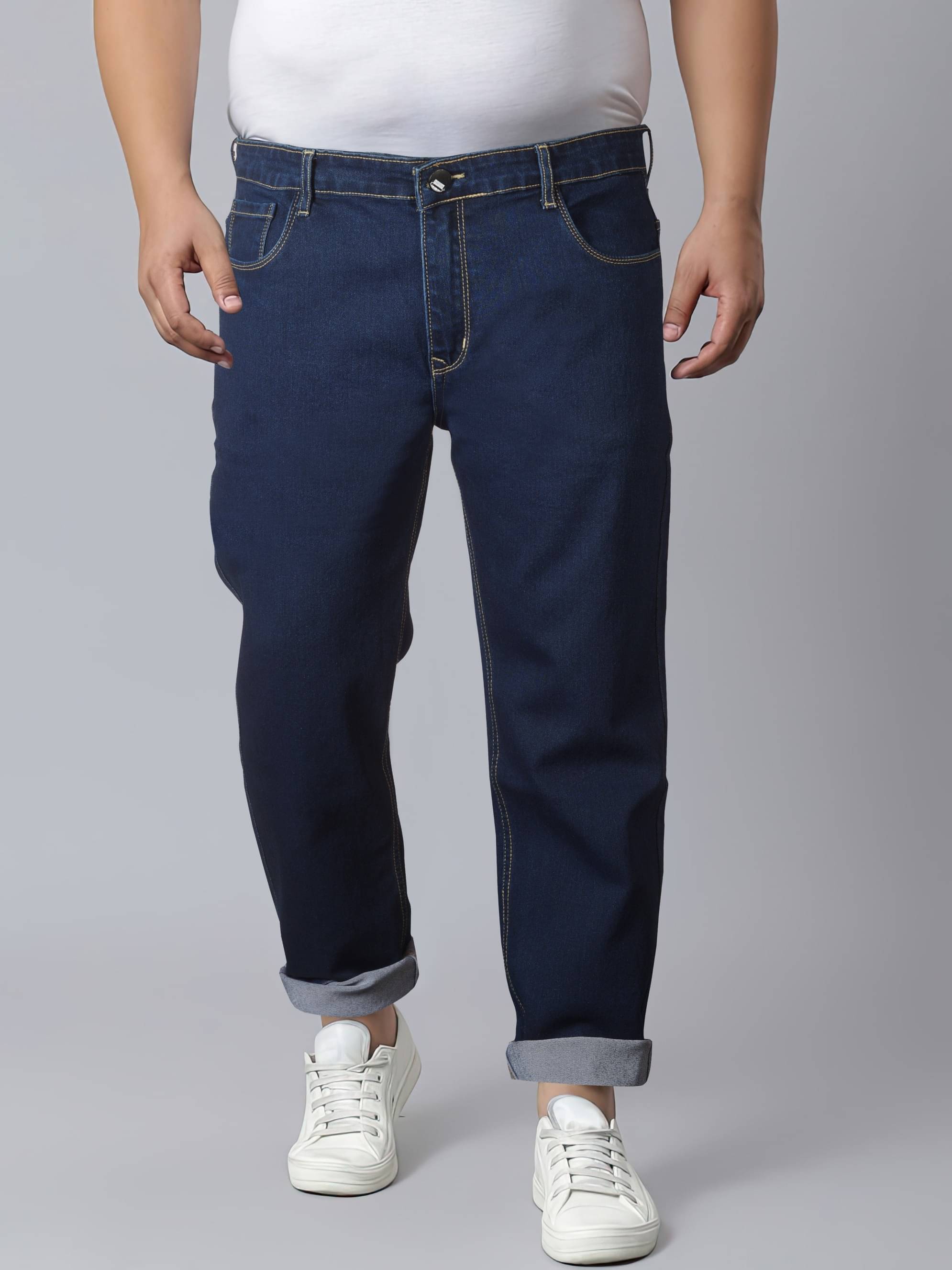     			RIG BONE Relaxed Basic Men's Jeans - Dark Blue ( Pack of 1 )