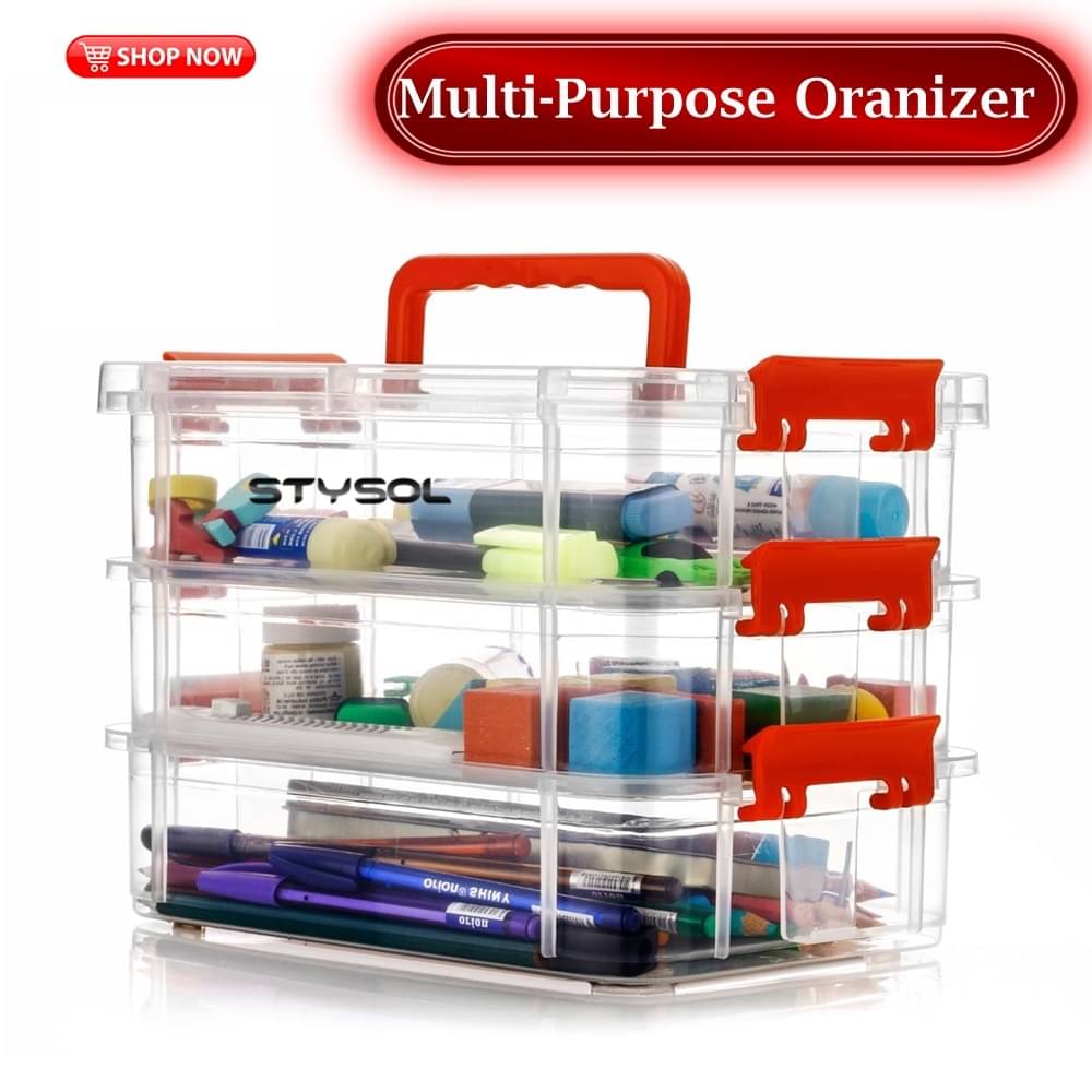     			Stysol Multi-Purpose Box  Plastic Multicolor Multi-Purpose Container ( Set of 1 )