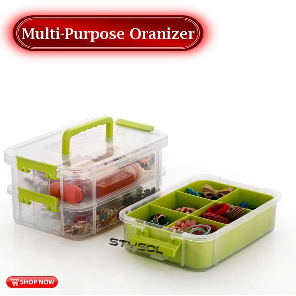     			Stysol Multi-Purpose Box  Plastic Multicolor Multi-Purpose Container ( Set of 1 )