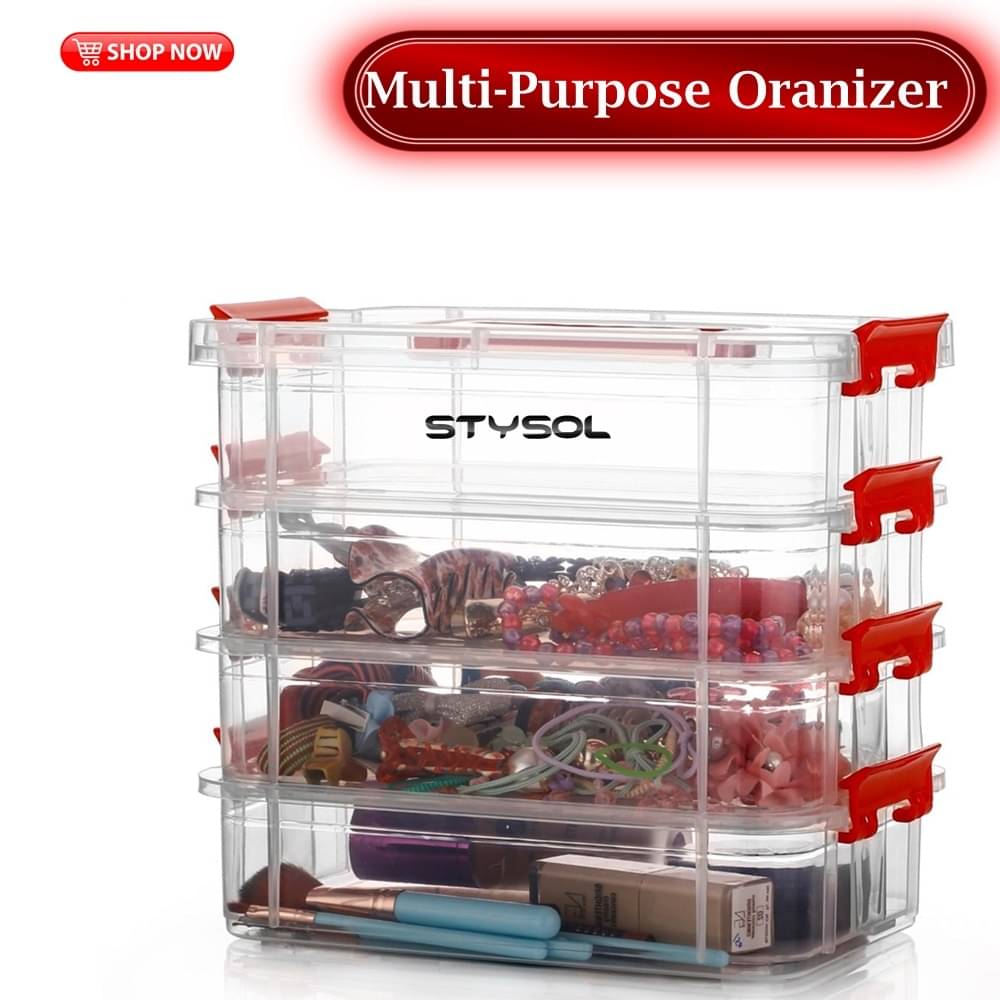     			Stysol Multi-Purpose Box  Plastic Multicolor Multi-Purpose Container ( Set of 1 )