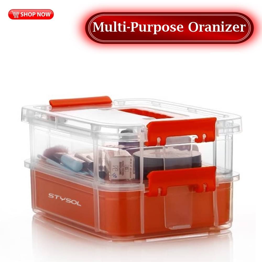 Stysol Multi-Purpose Box Plastic Multicolor Multi-Purpose Container ( Set of 1 ) Stysol Multi-Purpose Box Plastic Multicolor Multi-Purpose Container ( Set of 1 )