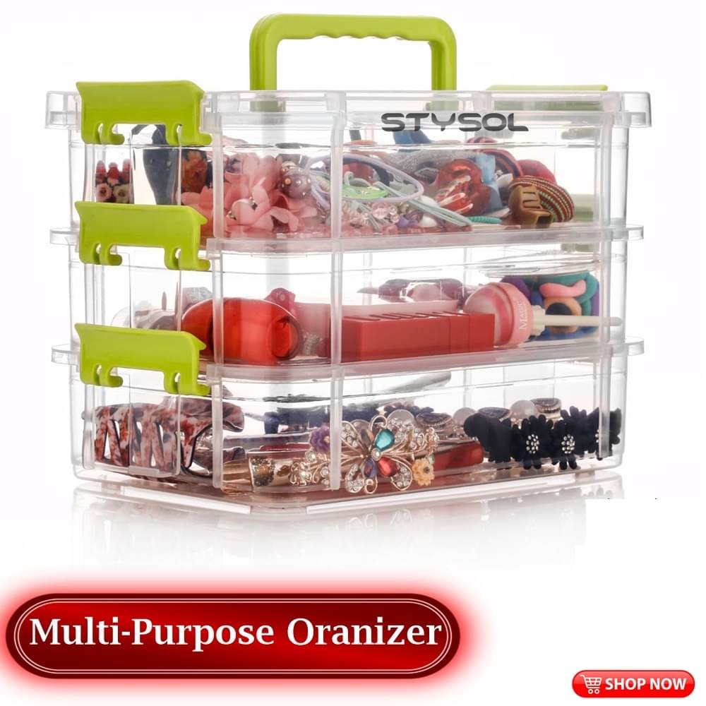 Stysol Multi-Purpose Box Plastic Multicolor Multi-Purpose Container ( Set of 1 ) Stysol Multi-Purpose Box Plastic Multicolor Multi-Purpose Container ( Set of 1 )