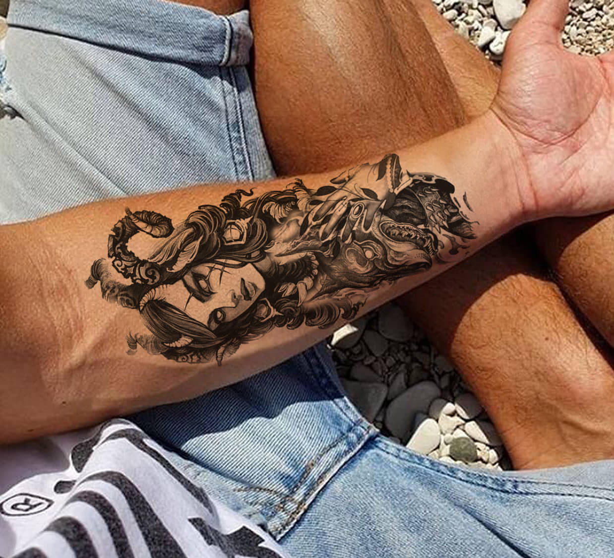 The Canvas Arts Realistic Look Waterproof Temporary Tattoo Sticker Body Tattoo