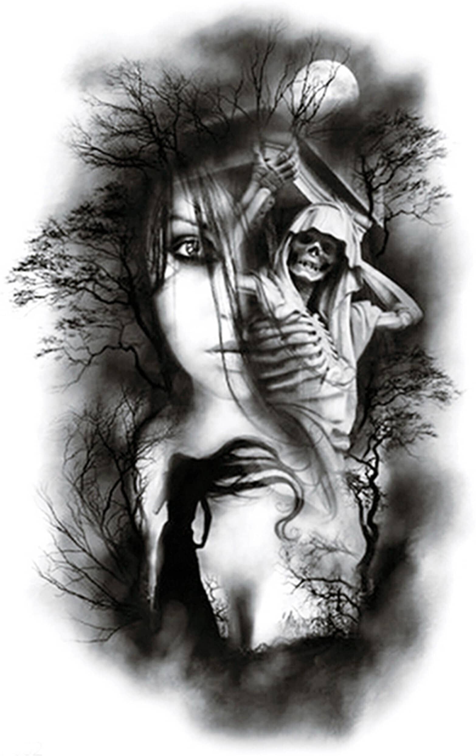The Canvas Arts Realistic Look Waterproof Temporary Tattoo Sticker Body Tattoo