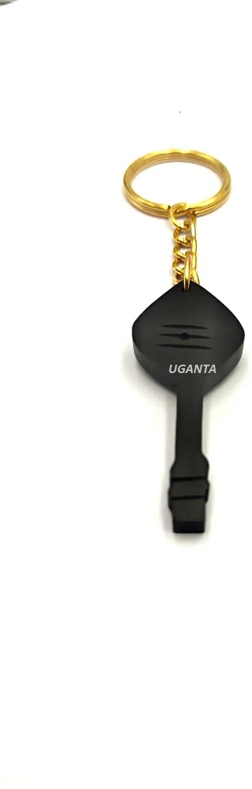     			YASH GEMS Black Wood Keychain - Pack of 1