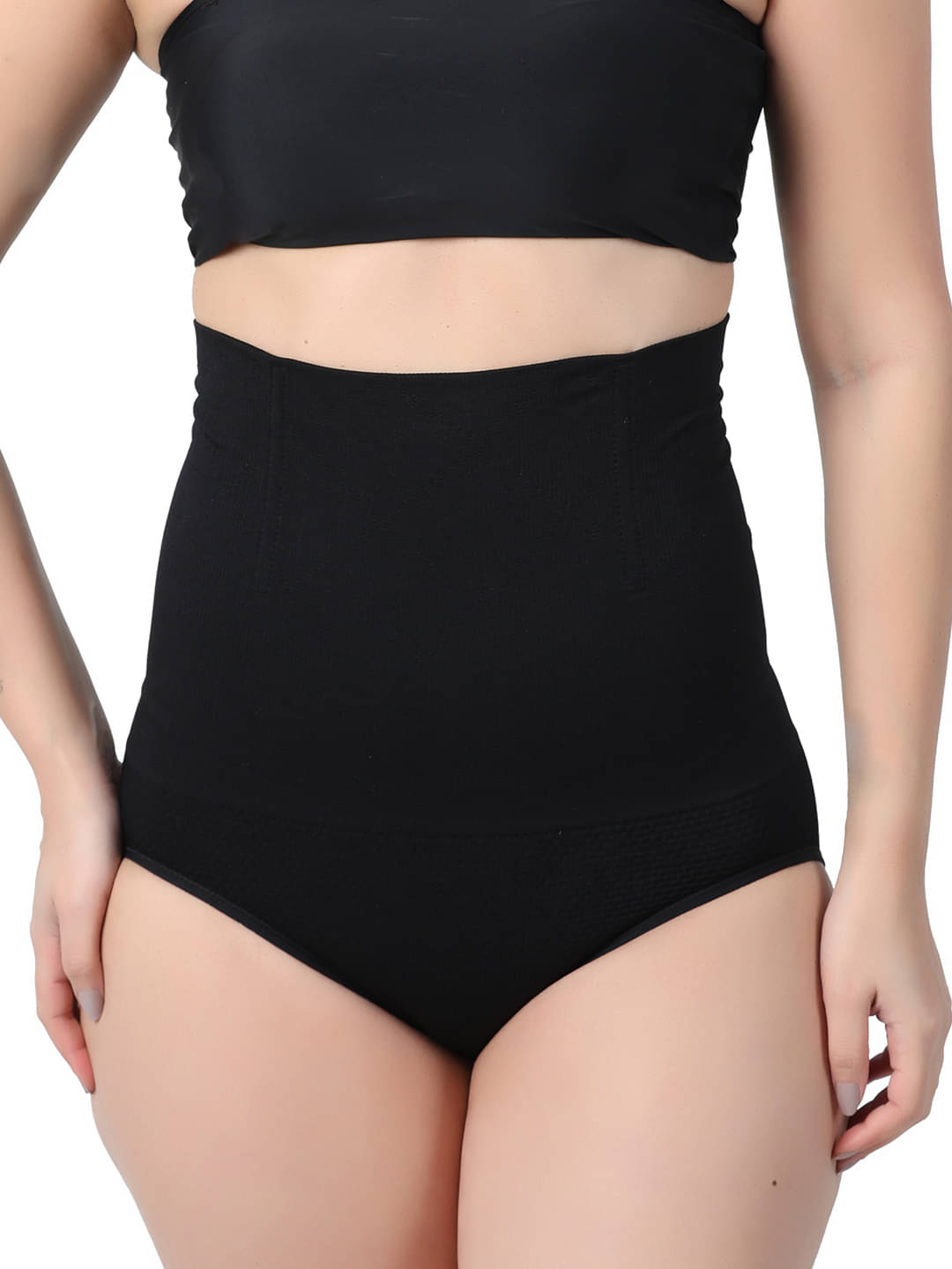 Arc de Shapes Pack of 1 Cotton Blend Women's Shaper Brief ( Black ) Arc de Shapes Pack of 1 Cotton Blend Women's Shaper Brief ( Black )