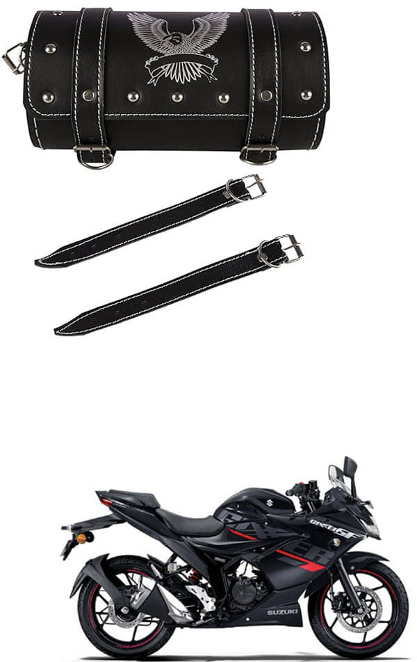     			BuddyBuzz One-side Black Leatherette Tool Bag Eagle For Suzuki Gixxer SF