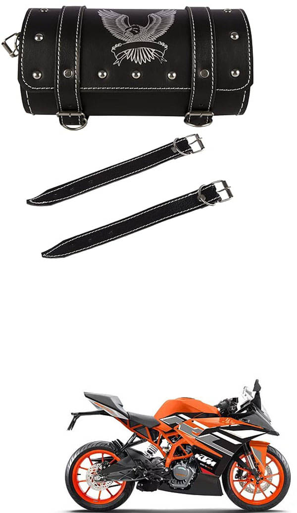 BuddyBuzz One-side Black Leatherette Tool Bag Eagle For KTM RC 200 BuddyBuzz One-side Black Leatherette Tool Bag Eagle For KTM RC 200
