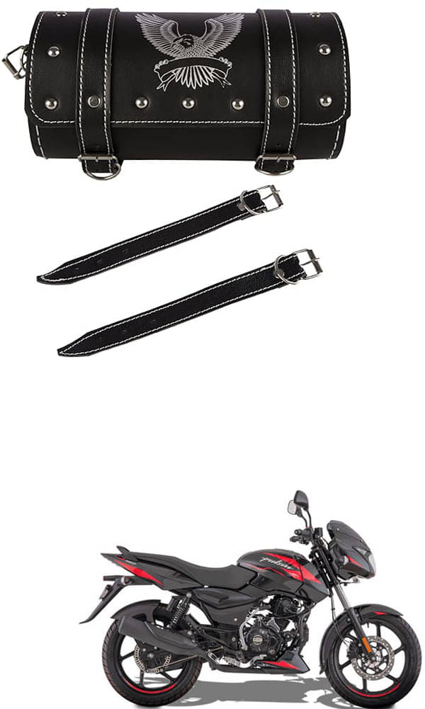     			BuddyBuzz One-side Black Leatherette Tool Bag Eagle For Bajaj Pulsar 150
