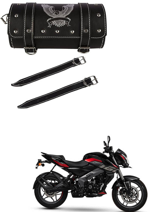     			BuddyBuzz One-side Black Leatherette Tool Bag Eagle For Bajaj Pulsar 160 NS DTS-i
