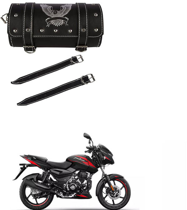     			BuddyBuzz One-side Black Leatherette Tool Bag Eagle For Bajaj Pulsar 125