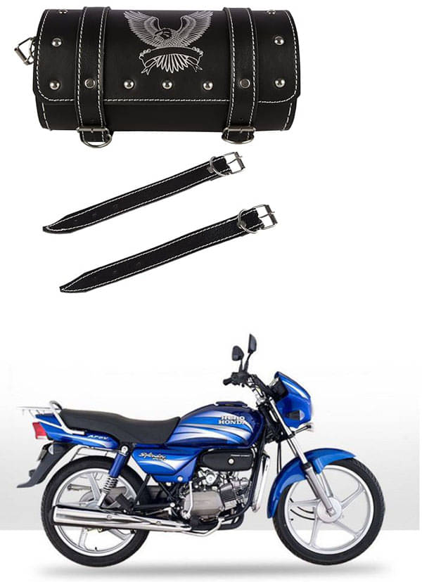 BuddyBuzz One-side Black Leatherette Tool Bag Eagle For Hero Splendor Pro BuddyBuzz One-side Black Leatherette Tool Bag Eagle For Hero Splendor Pro