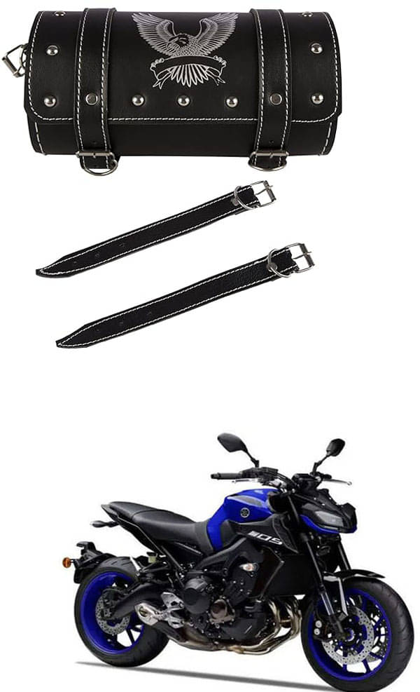 BuddyBuzz One-side Black Leatherette Tool Bag Eagle For Yamaha MT 9 BuddyBuzz One-side Black Leatherette Tool Bag Eagle For Yamaha MT 9