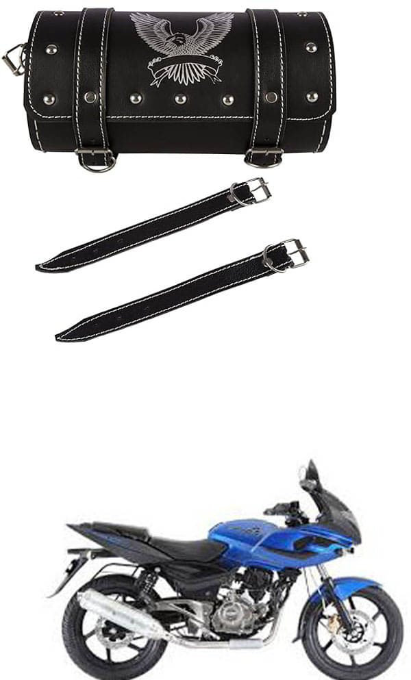 BuddyBuzz One-side Black Leatherette Tool Bag Eagle For Bajaj Pulsar 220 DTS-i BuddyBuzz One-side Black Leatherette Tool Bag Eagle For Bajaj Pulsar 220 DTS-i