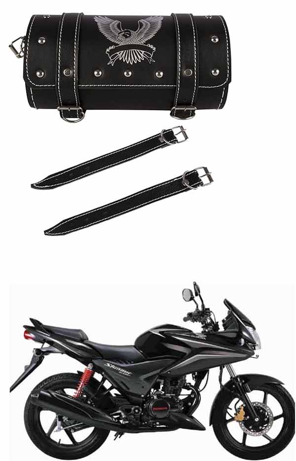 BuddyBuzz One-side Black Leatherette Tool Bag Eagle For Honda CBF Stunner BuddyBuzz One-side Black Leatherette Tool Bag Eagle For Honda CBF Stunner