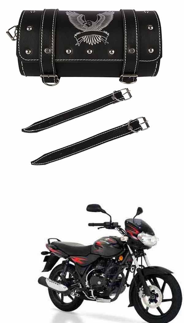     			BuddyBuzz One-side Black Leatherette Tool Bag Eagle For Bajaj Discover 135