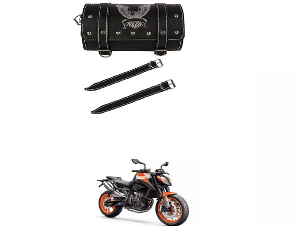 BuddyBuzz One-side Black Leatherette Tool Bag Eagle For KTM 890 Duke BuddyBuzz One-side Black Leatherette Tool Bag Eagle For KTM 890 Duke