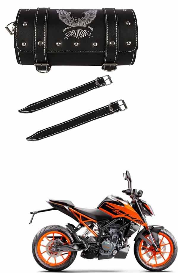 BuddyBuzz One-side Black Leatherette Tool Bag Eagle For KTM Duke 200 BuddyBuzz One-side Black Leatherette Tool Bag Eagle For KTM Duke 200