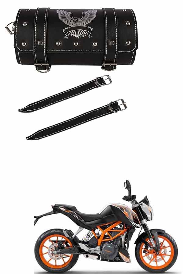 BuddyBuzz One-side Black Leatherette Tool Bag Eagle For KTM Duke 390 BuddyBuzz One-side Black Leatherette Tool Bag Eagle For KTM Duke 390