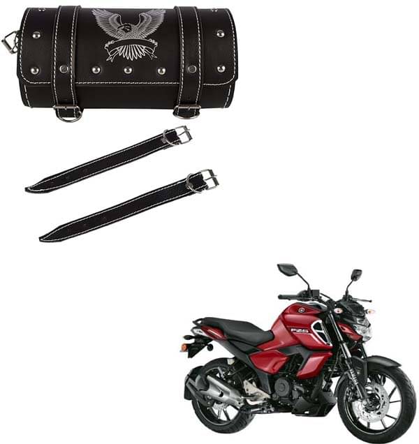 BuddyBuzz One-side Black Leatherette Tool Bag Eagle For Yamaha FZ-S BuddyBuzz One-side Black Leatherette Tool Bag Eagle For Yamaha FZ-S