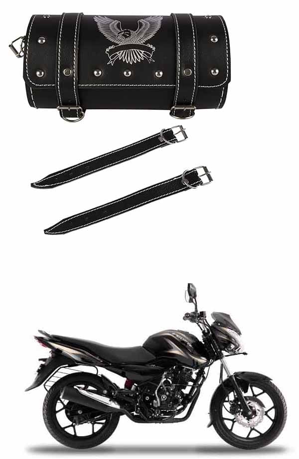     			BuddyBuzz One-side Black Leatherette Tool Bag Eagle For Bajaj Discover 150 s