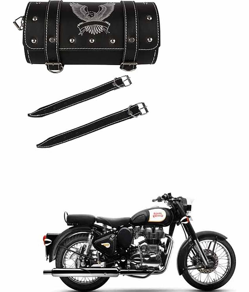 Royal Enfield Side Bag For Bike With Lock Tool Bag Black Lock With