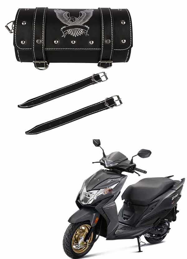 BuddyBuzz One-side Black Leatherette Tool Bag Eagle For Honda Dio BuddyBuzz One-side Black Leatherette Tool Bag Eagle For Honda Dio
