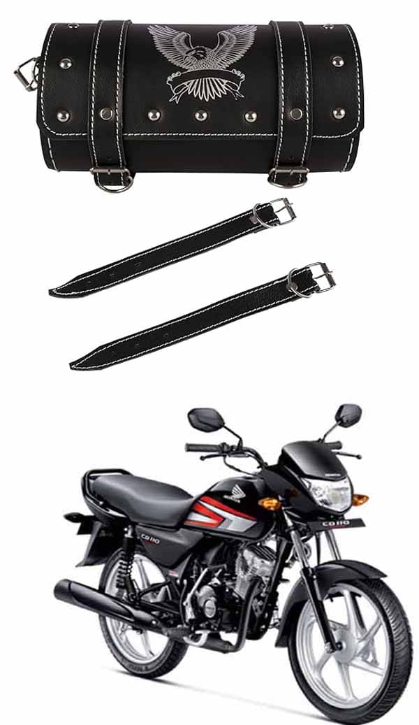 BuddyBuzz One-side Black Leatherette Tool Bag Eagle For Honda CD 110 Dream BuddyBuzz One-side Black Leatherette Tool Bag Eagle For Honda CD 110 Dream