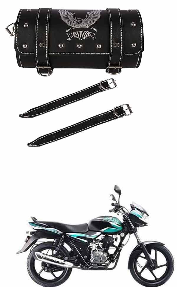     			BuddyBuzz One-side Black Leatherette Tool Bag Eagle For Bajaj Discover 100 DTS-i