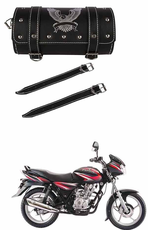 BuddyBuzz One-side Black Leatherette Tool Bag Eagle For Bajaj Discover 125 DTS-i BuddyBuzz One-side Black Leatherette Tool Bag Eagle For Bajaj Discover 125 DTS-i