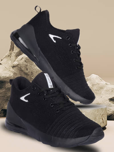 Clymb Black Men's Sports Running Shoes - Sports Shoes | Buy online on ZillyBuy