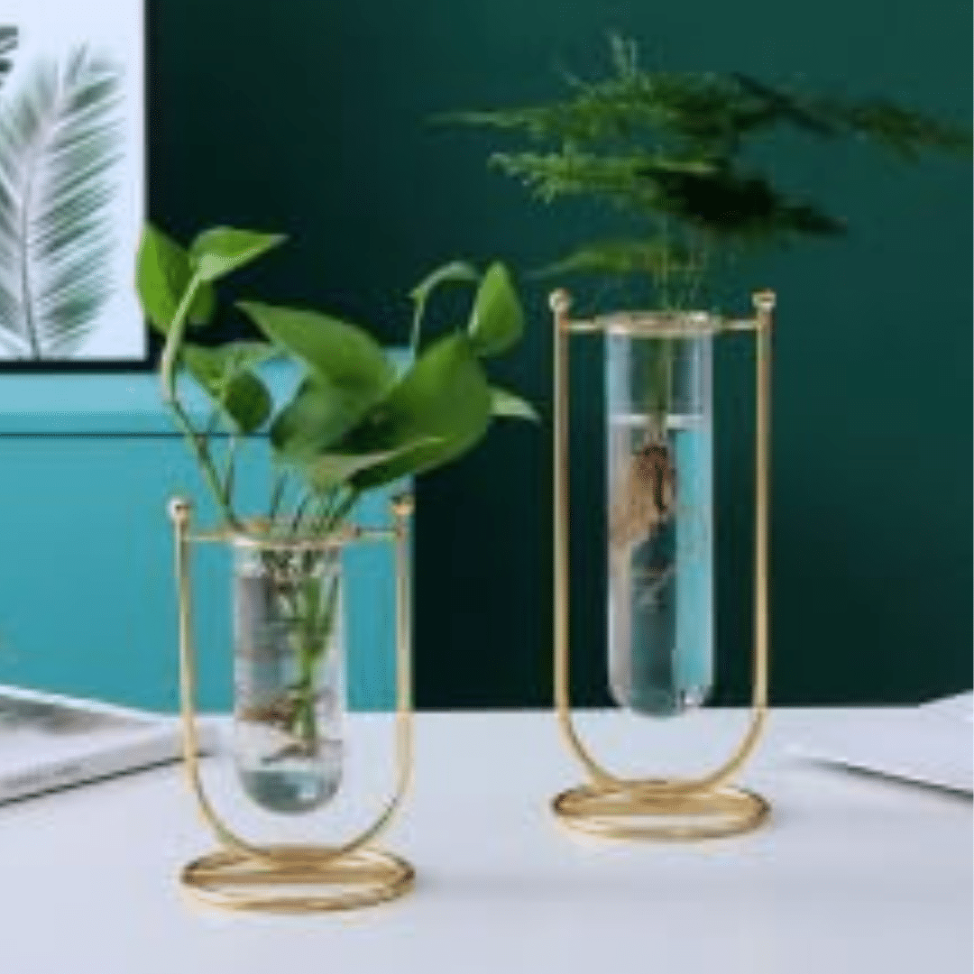     			DOME DECO Iron Table Vase 22 cms - Pack of 2