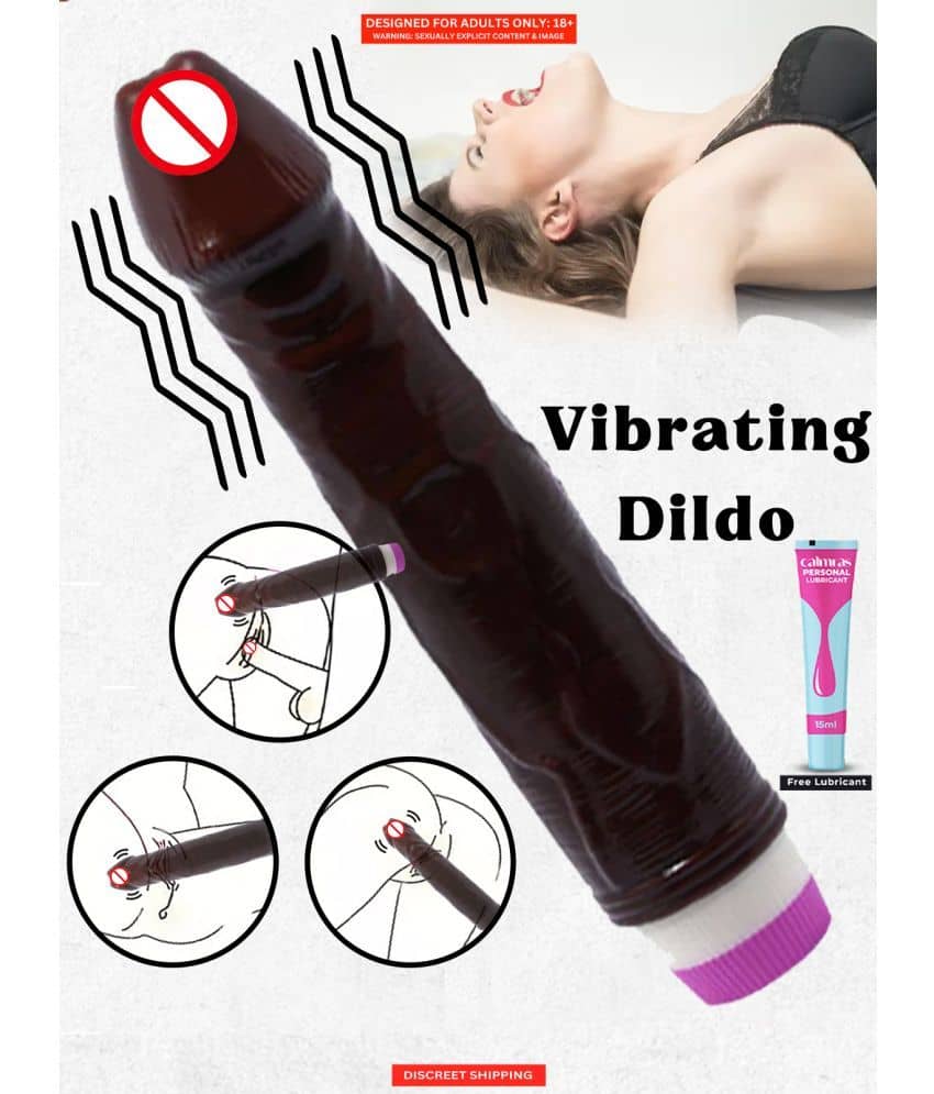 Dildo Vibrator For Women Reusable Brown Color Waterproof Silicone Vibrating Dildo for Female sex tantra