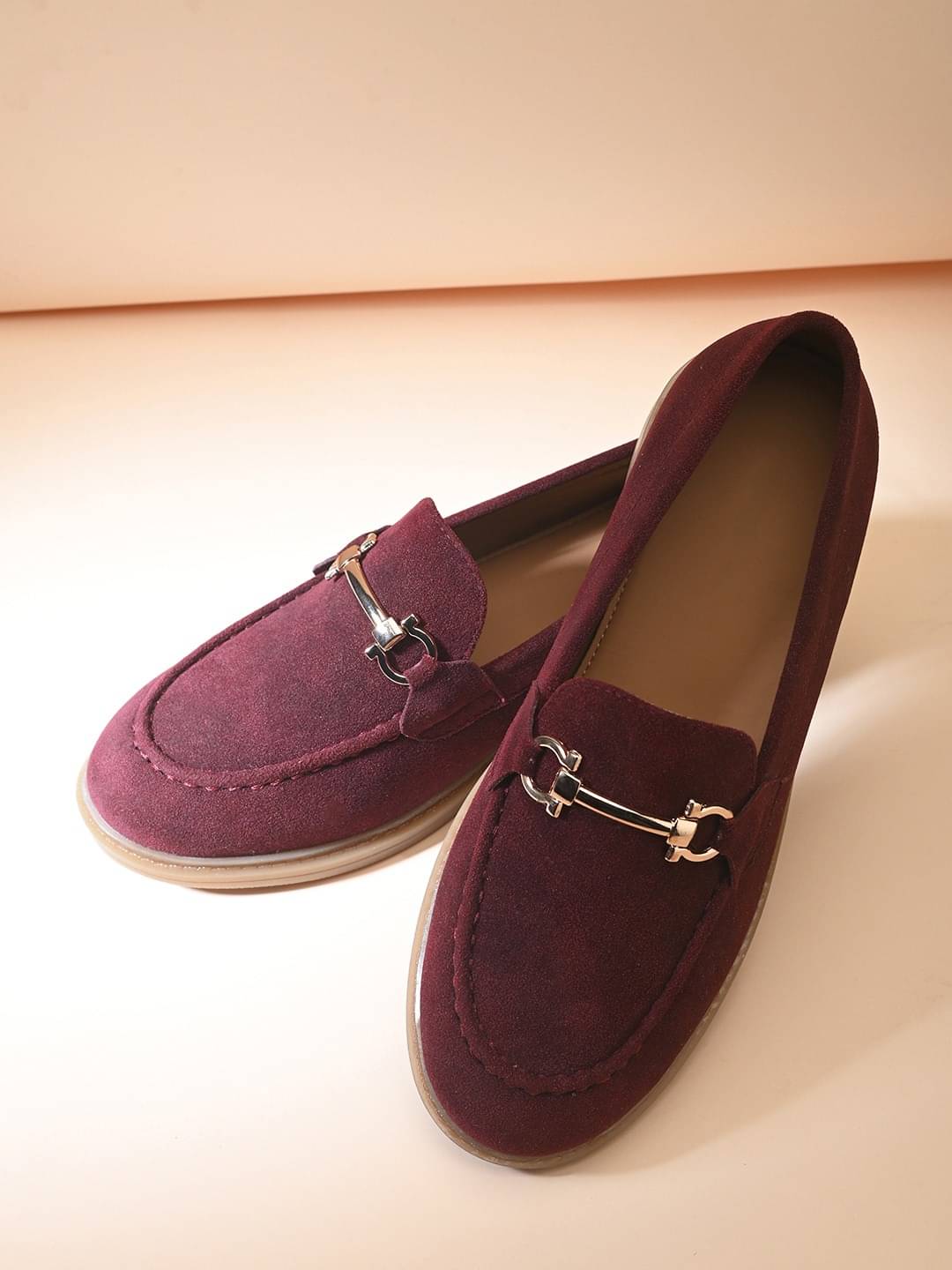     			Fentacia Maroon Women's Loafers