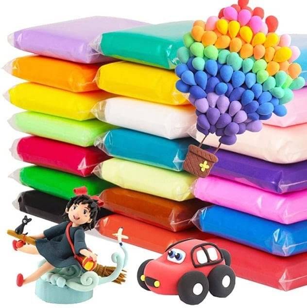     			Freedy (Pack of 12) Air Dry Clay, Colorful Children Soft Clay, Creative Art Crafts, Gifts for Kids-Multi Color. Non-Toxic Modeling Magic Fluffy Foam Bouncing Clay Putty Kit for Kids with Tools