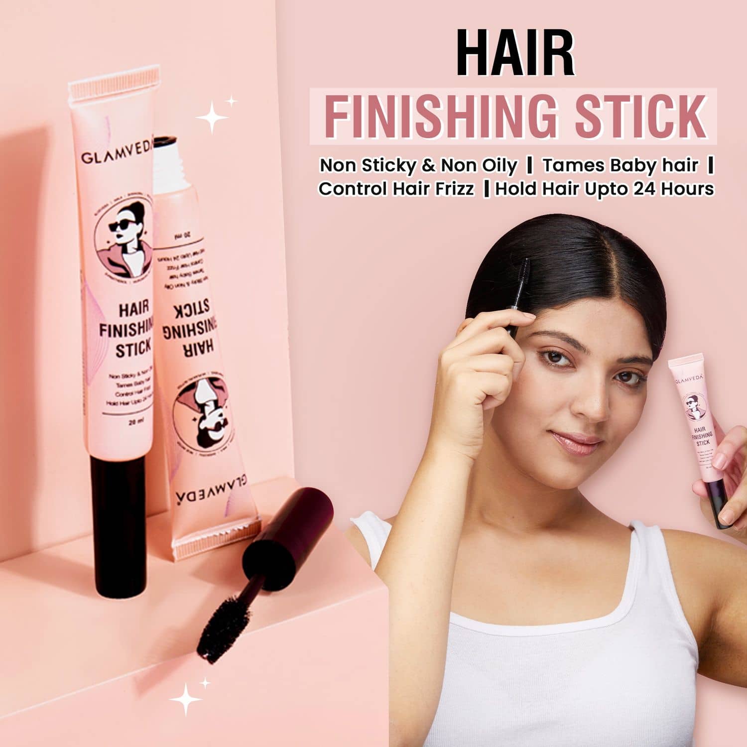 Glamveda Hair Finishing Stick-Non-Greasy & Non-Sticky For Instant Shine & Style 20 ml (Pack of 1) - Jewellery Sets | Buy online on ZillyBuy