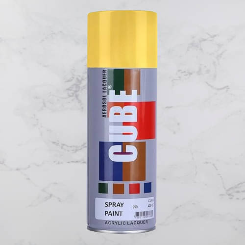     			Golden Fox Cube Gold Spray Paint | 400 mL | For Metal, Plastic, Wood, Car & Bike Gold Spray Paint 400 ml (Pack of 1)
