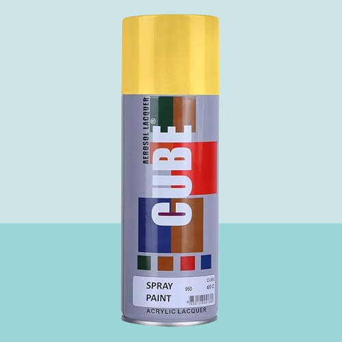     			Golden Fox Cube Gold Spray Paint | 400 mL | For Metal, Plastic, Wood, Car & Bike Gold Spray Paint 400 ml (Pack of 1)