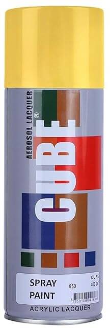 Golden Fox Cube Gold Spray Paint | 400 mL | For Metal, Plastic, Wood, Car & Bike Gold Spray Paint 400 ml (Pack of 1) Golden Fox Cube Gold Spray Paint | 400 mL | For Metal, Plastic, Wood, Car & Bike Gold Spray Paint 400 ml (Pack of 1)