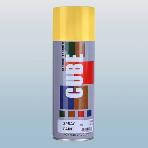 Golden Fox Cube Gold Spray Paint | 400 mL | For Metal, Plastic, Wood, Car & Bike Gold Spray Paint 400 ml (Pack of 1) Golden Fox Cube Gold Spray Paint | 400 mL | For Metal, Plastic, Wood, Car & Bike Gold Spray Paint 400 ml (Pack of 1)