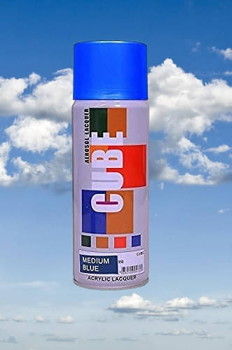     			Golden Fox cube Aerosol Spray Paint 400ml for Multipurpose use Blue Spray Paint 400 ml (Pack of 1)