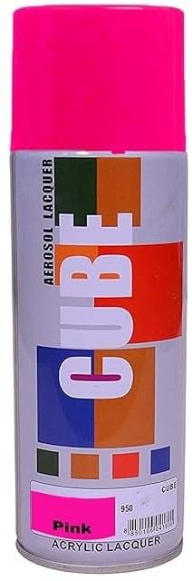Golden Fox cube Aerosol Spray Paint 400ml for Multipurpose use Pink Spray Paint 400 ml (Pack of 1) Golden Fox cube Aerosol Spray Paint 400ml for Multipurpose use Pink Spray Paint 400 ml (Pack of 1)