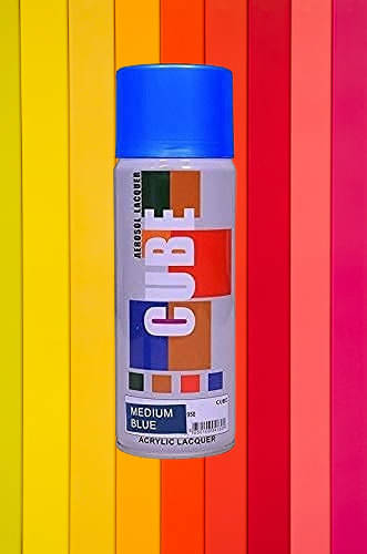     			Golden Fox cube Aerosol Spray Paint 400ml for Multipurpose use Blue Spray Paint 400 ml (Pack of 1)