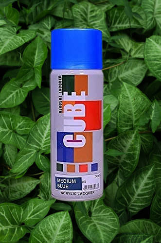 Golden Fox cube Aerosol Spray Paint 400ml for Multipurpose use Blue Spray Paint 400 ml (Pack of 1) Golden Fox cube Aerosol Spray Paint 400ml for Multipurpose use Blue Spray Paint 400 ml (Pack of 1)