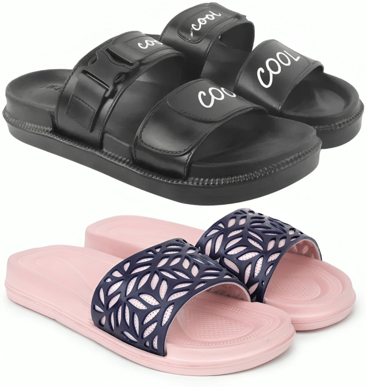     			Heliz Amiro Black Women's Slide Flip Flop