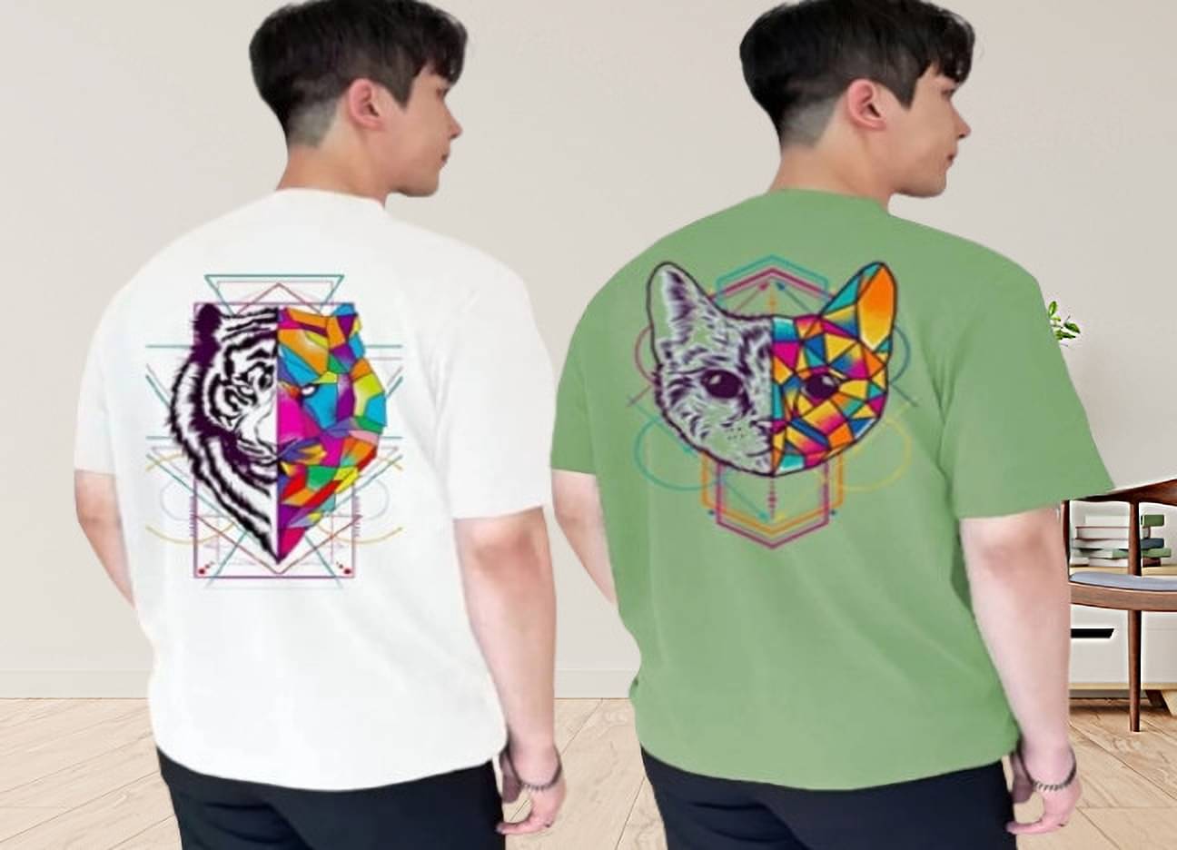 Kintu Parantu Polyester Regular Fit Printed Half Sleeves Men's Round T-Shirt - Multicolor10 ( Pack of 2 ) Kintu Parantu Polyester Regular Fit Printed Half Sleeves Men's Round T-Shirt - Multicolor10 ( Pack of 2 )