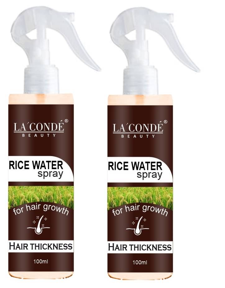     			La'Conde Rice Water Hair Spray For Hair Growth & Repairs Damage Hair Sprays 100 mL Pack of 2