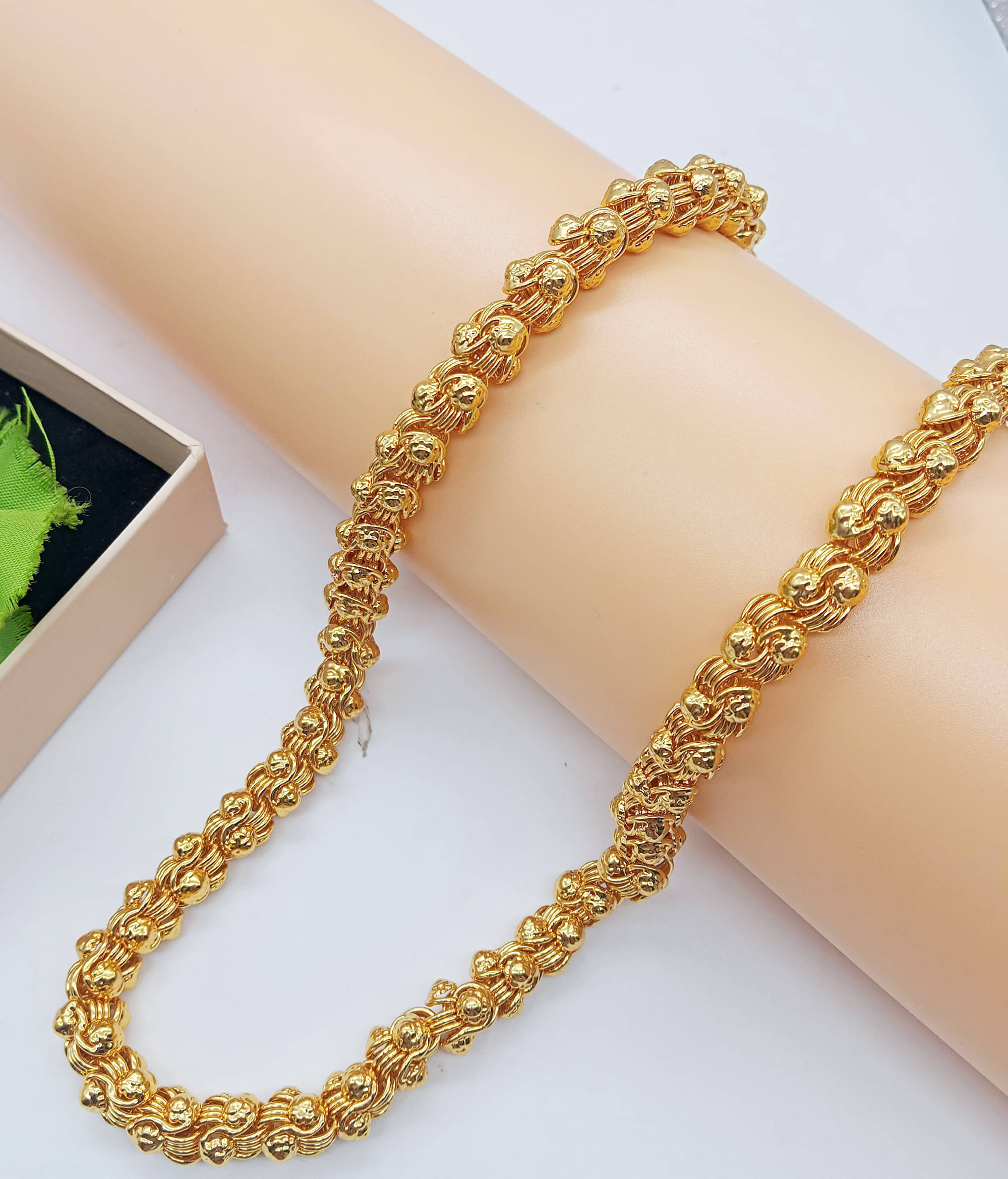     			RANEM Gold Plated Chain ( Set of 1 )