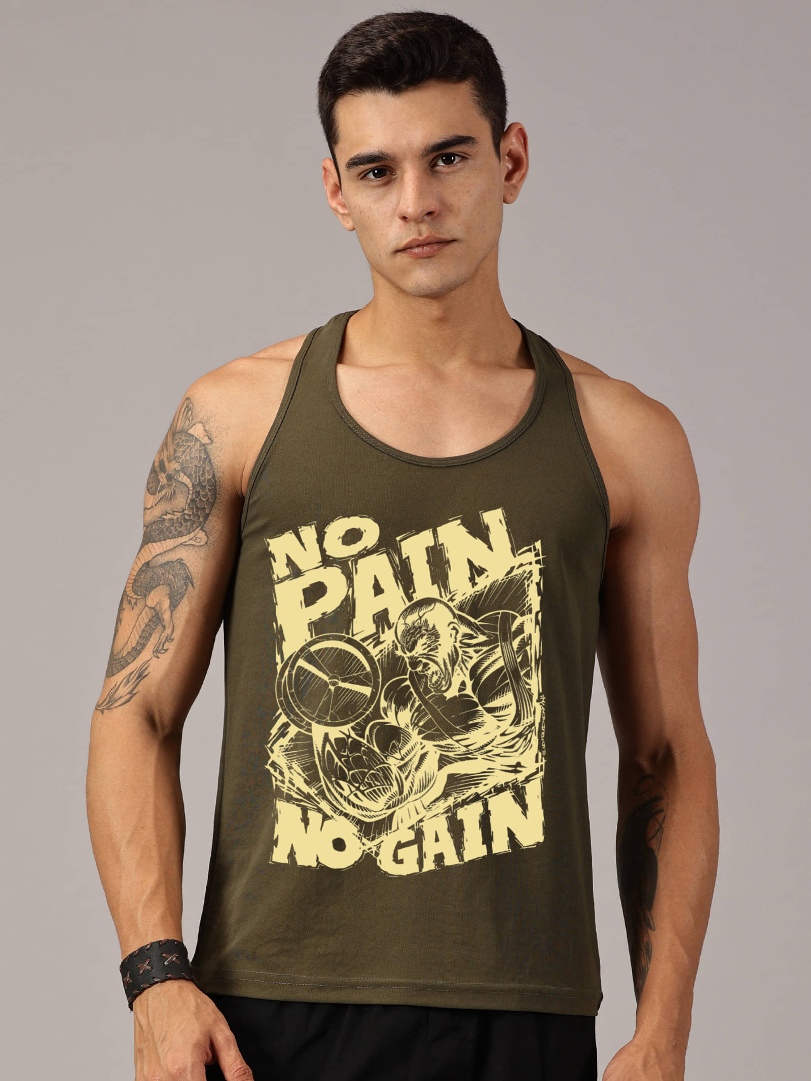 RodZen Pack of 1 Polyester Gym Vest For Men ( Green ) RodZen Pack of 1 Polyester Gym Vest For Men ( Green )