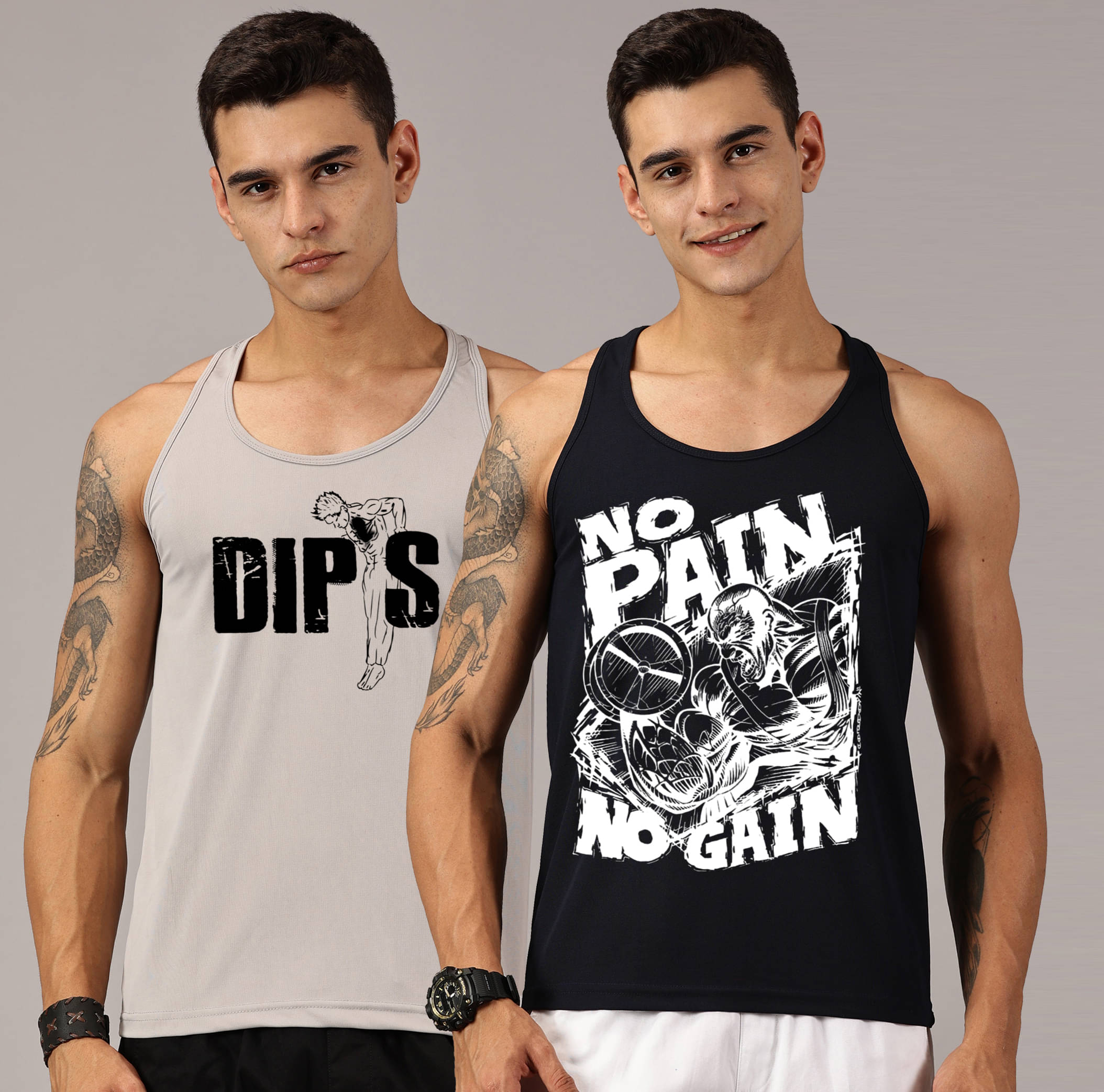     			RodZen Pack of 2 Polyester Gym Vest For Men ( Multicolor )